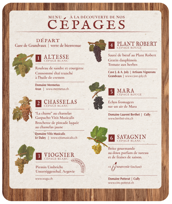 sentier gourmand 2025 cepages